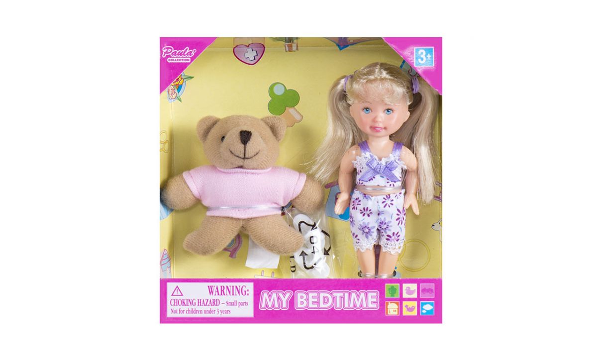 Игровой набор из серии Paula. С любимой игрушкой – Кукла с медвежонком  